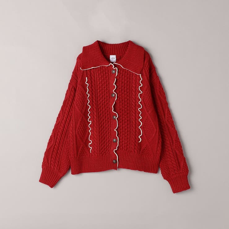 配色メローケーブル編みニットカーディガン | coen【women】 | 詳細画像25 