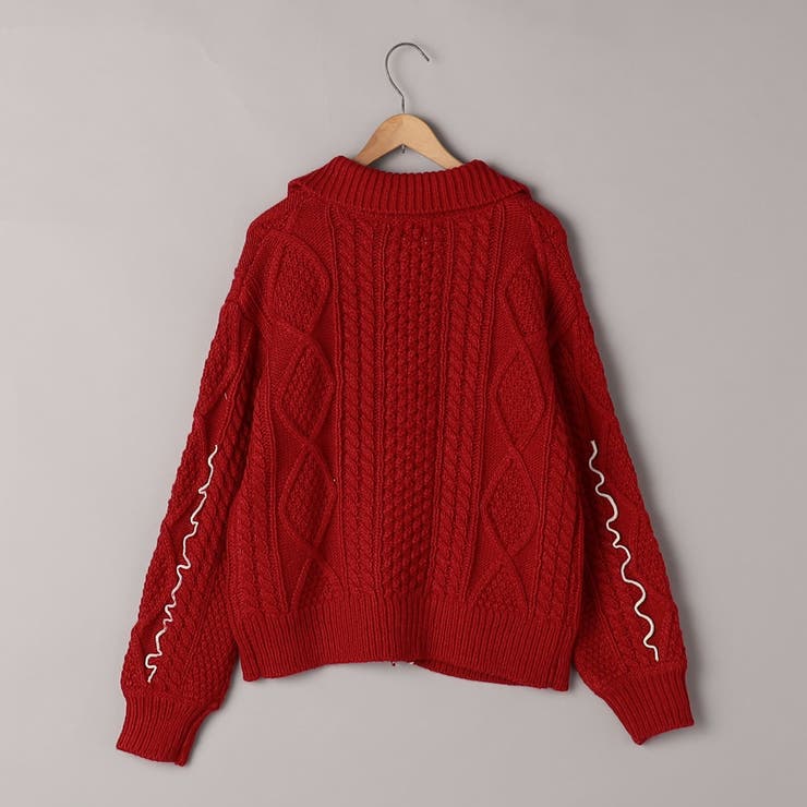 配色メローケーブル編みニットカーディガン | coen【women】 | 詳細画像26 