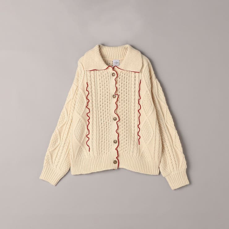 配色メローケーブル編みニットカーディガン | coen【women】 | 詳細画像32 