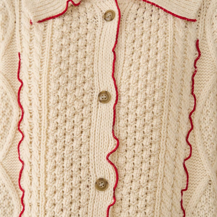 配色メローケーブル編みニットカーディガン | coen【women】 | 詳細画像9 