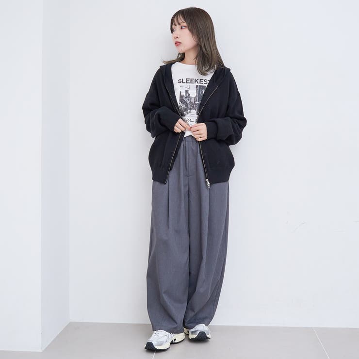 スウェットライク ニットジップパーカー | coen【women】 | 詳細画像4 