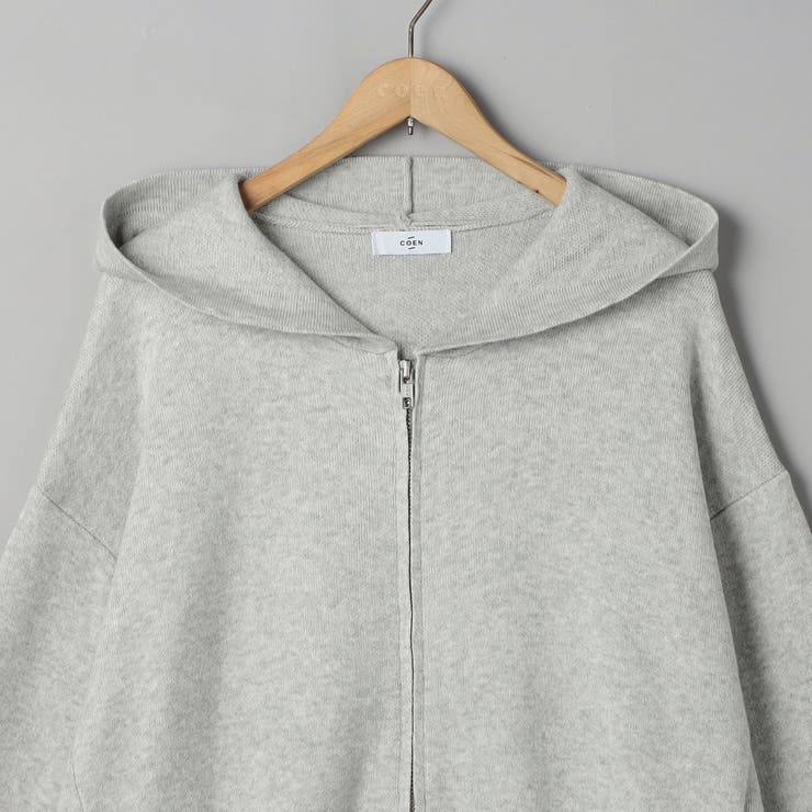 スウェットライク ニットジップパーカー | coen【women】 | 詳細画像12 