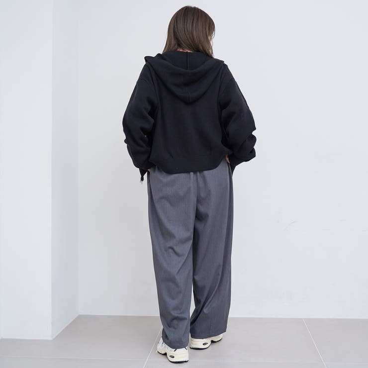 スウェットライク ニットジップパーカー | coen【women】 | 詳細画像5 