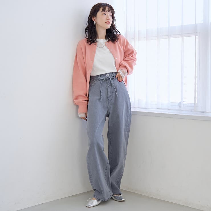 【選べる6色展開 スプリングカラー】袖刺繍 スウェットライクハイゲージニットカー… | coen【women】 | 詳細画像17 