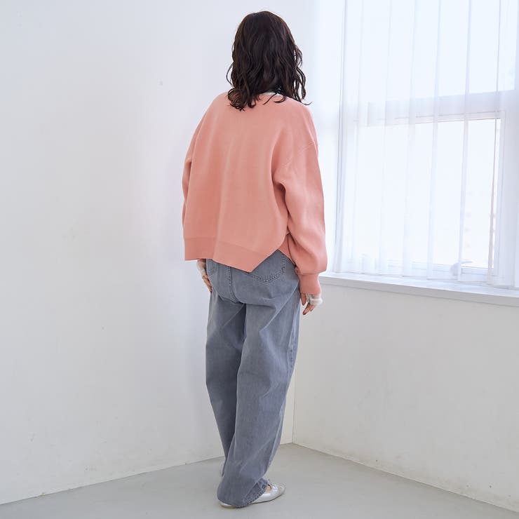 【選べる6色展開 スプリングカラー】袖刺繍 スウェットライクハイゲージニットカー… | coen【women】 | 詳細画像18 