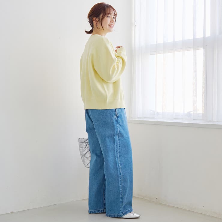 【選べる6色展開 スプリングカラー】袖刺繍 スウェットライクハイゲージニットカー… | coen【women】 | 詳細画像23 