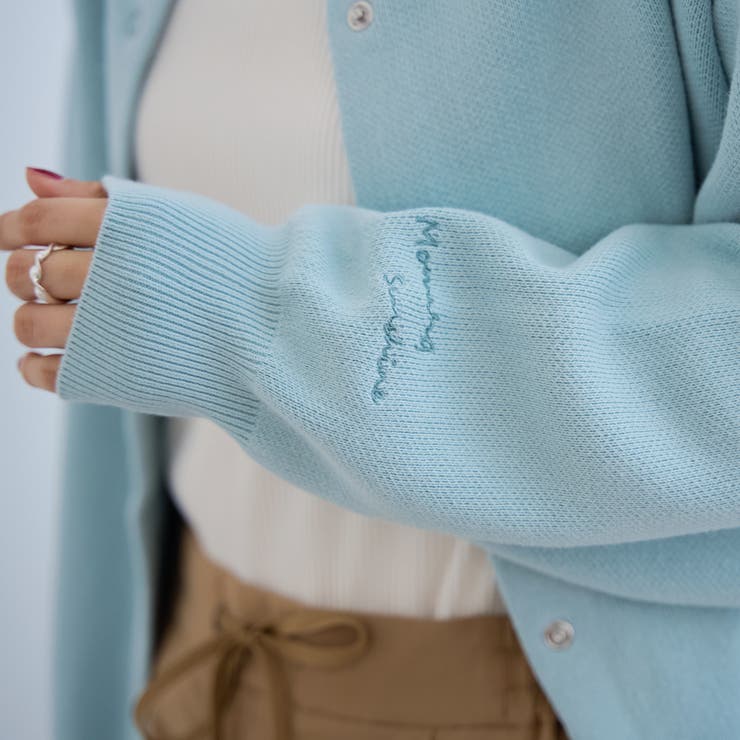 【選べる6色展開 スプリングカラー】袖刺繍 スウェットライクハイゲージニットカー… | coen【women】 | 詳細画像31 