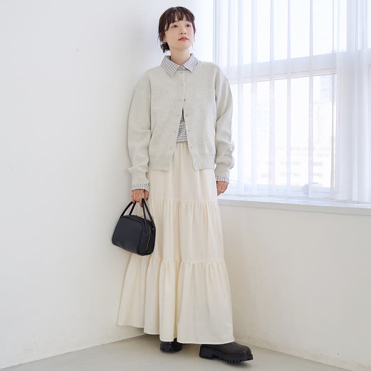 【選べる6色展開 スプリングカラー】袖刺繍 スウェットライクハイゲージニットカー… | coen【women】 | 詳細画像7 