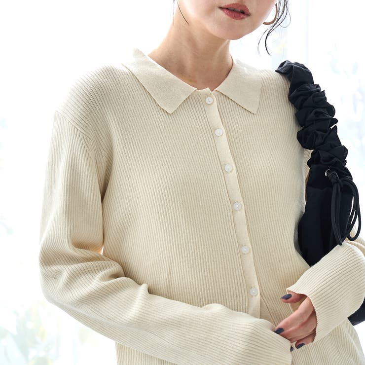 襟付きリブ編みカーディガン | coen【women】 | 詳細画像16 