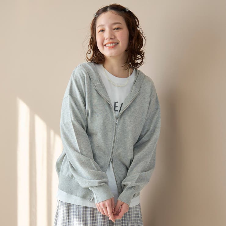 シアーニット ダブルジップパーカー | coen【women】 | 詳細画像11 