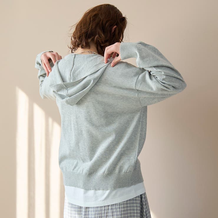 シアーニット ダブルジップパーカー | coen【women】 | 詳細画像12 