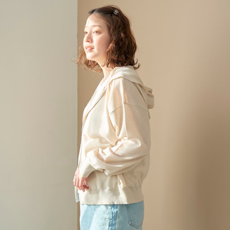 シアーニット ダブルジップパーカー | coen【women】 | 詳細画像17 