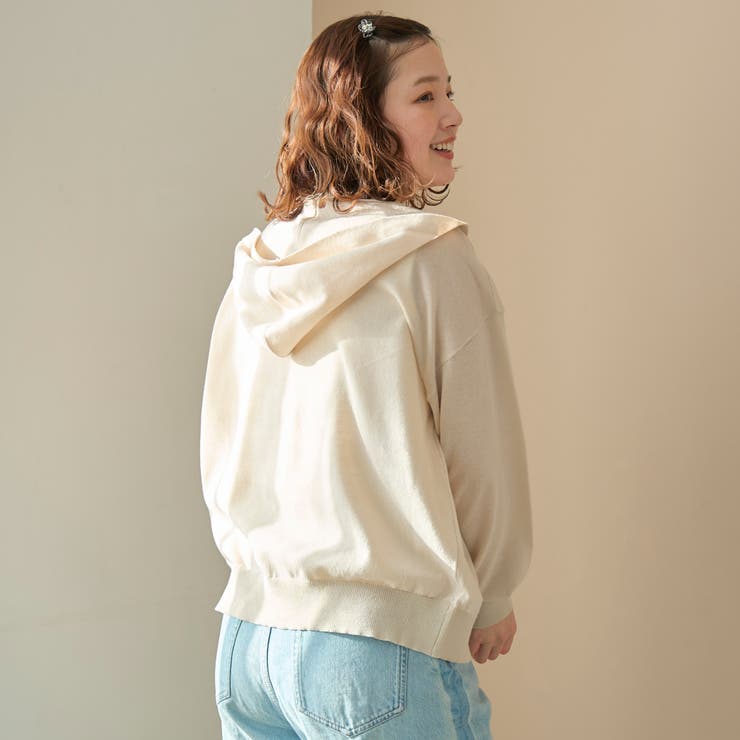 シアーニット ダブルジップパーカー | coen【women】 | 詳細画像18 