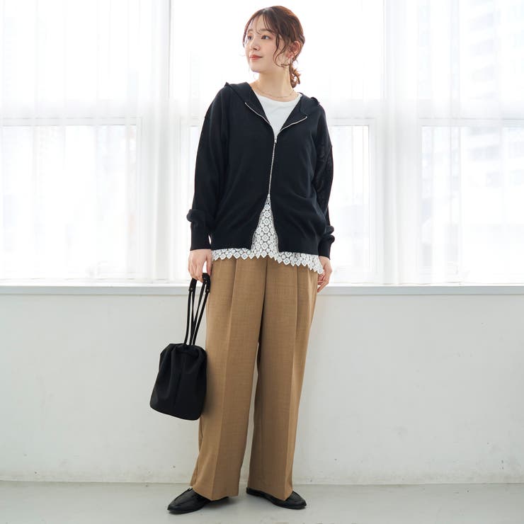 シアーニット ダブルジップパーカー | coen【women】 | 詳細画像2 