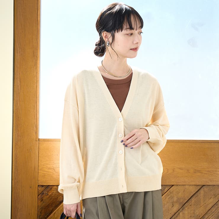 シアーニット Vネックカーディガン | coen【women】 | 詳細画像11 