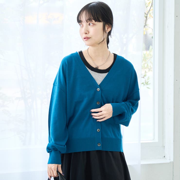 シアーニット Vネックカーディガン | coen【women】 | 詳細画像21 