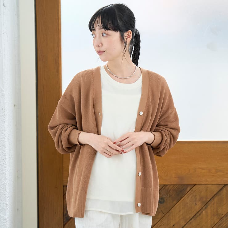 シアーリネン畔Vネックカーディガン【Youtube紹介アイテム】 | coen【women】 | 詳細画像17 