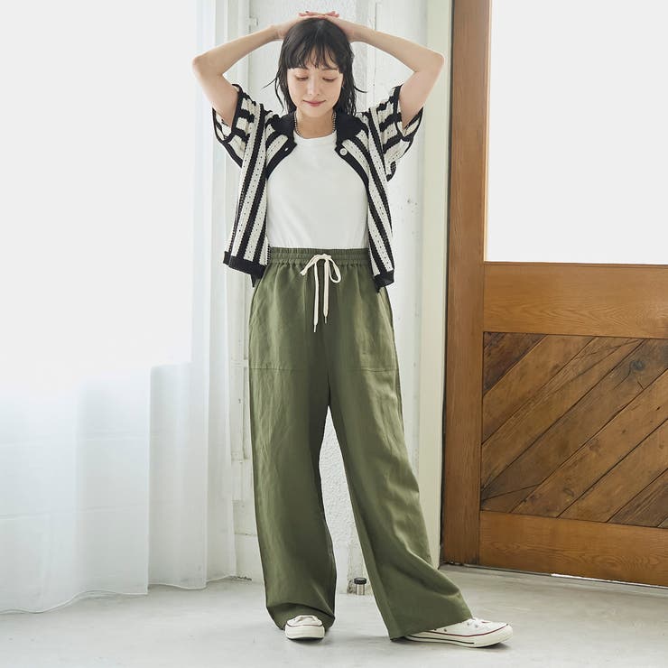 襟付き半袖メッシュニットカーディガン | coen【women】 | 詳細画像19 