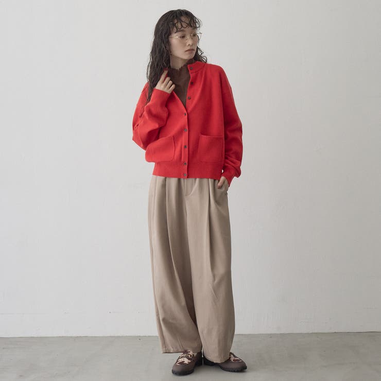 【帯電防止】モチモチ モックネックポケ付きニットカーディガン | coen【women】 | 詳細画像14 