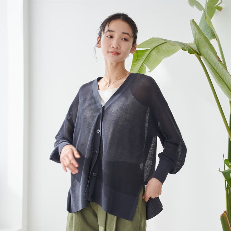 サラコカタアゼVネックニットカーディガン | coen【women】 | 詳細画像8 