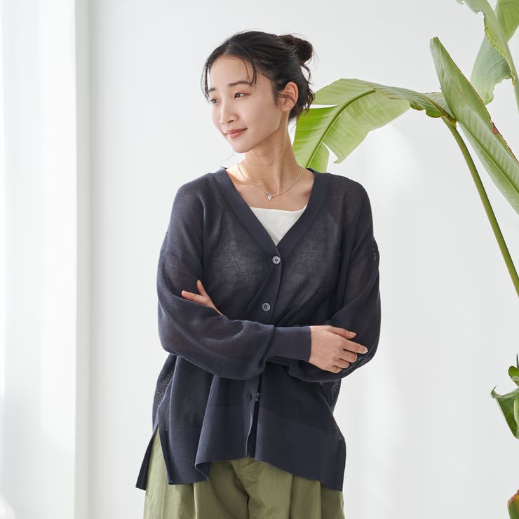 サラコカタアゼVネックニットカーディガン | coen【women】 | 詳細画像9 