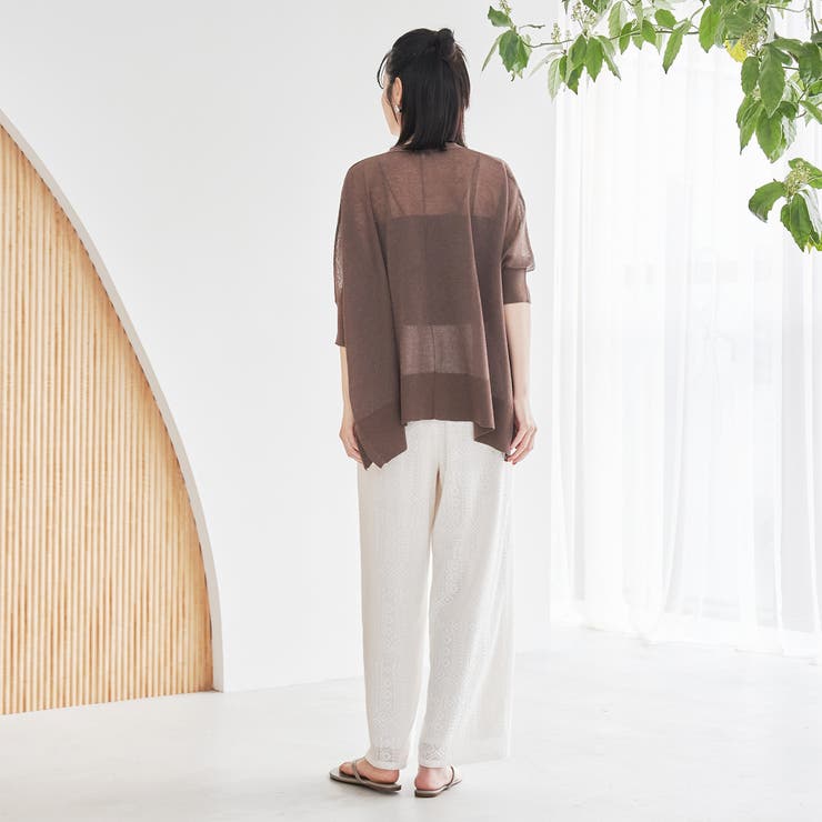 【マシンウォッシュ・防シワ】キラコスクエアVカーディガン | coen【women】 | 詳細画像14 