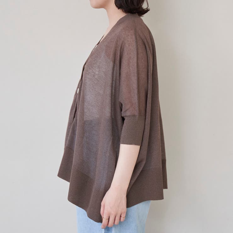 【マシンウォッシュ・防シワ】キラコスクエアVカーディガン | coen【women】 | 詳細画像21 