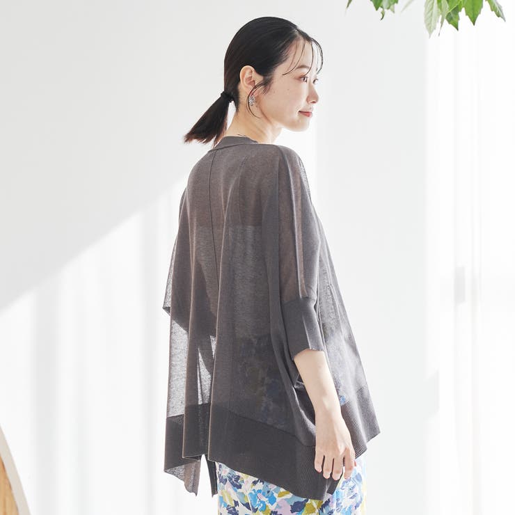 【マシンウォッシュ・防シワ】キラコスクエアVカーディガン | coen【women】 | 詳細画像3 