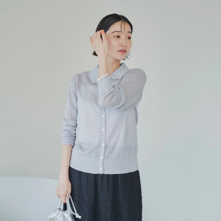 ラメシアー ニットシャツカーディガン | coen【women】 | 詳細画像11 