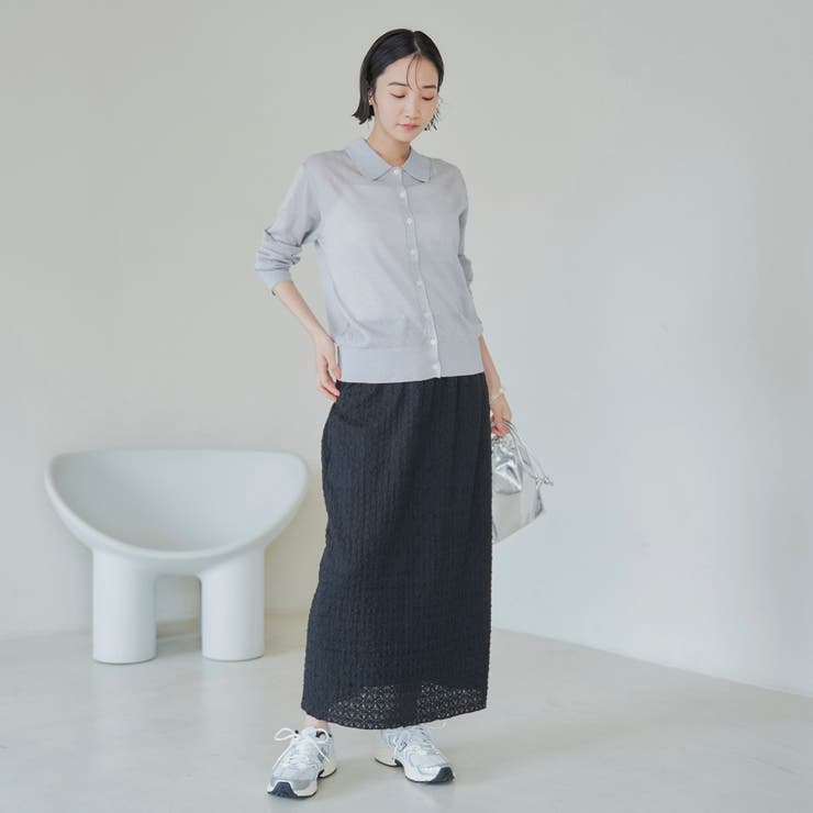 ラメシアー ニットシャツカーディガン | coen【women】 | 詳細画像15 