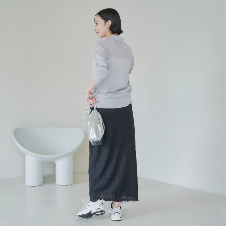 ラメシアー ニットシャツカーディガン | coen【women】 | 詳細画像16 