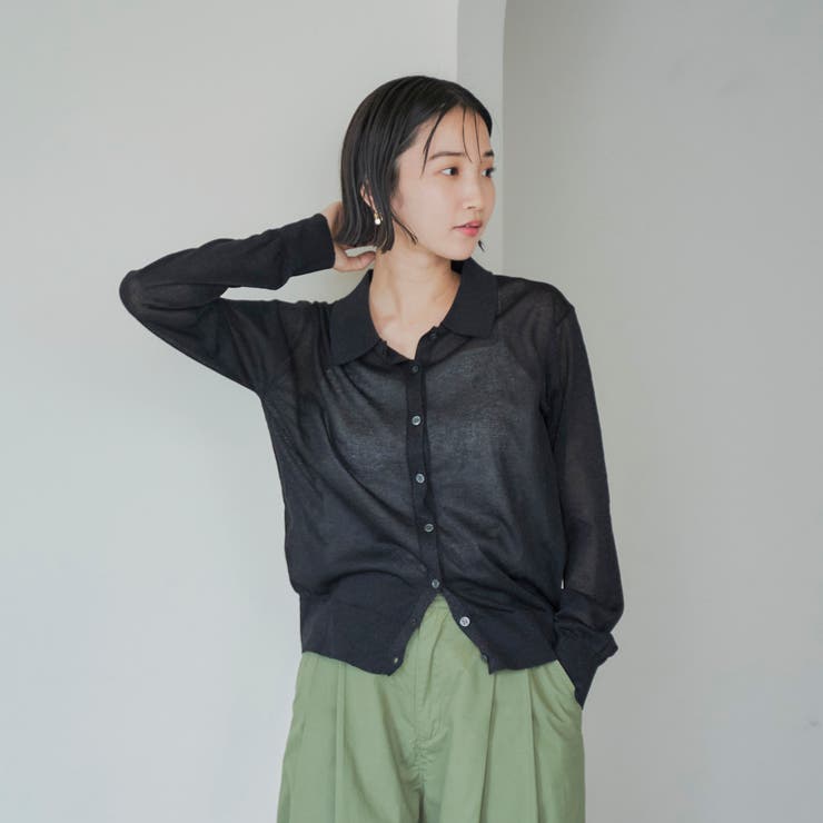 ラメシアー ニットシャツカーディガン | coen【women】 | 詳細画像2 