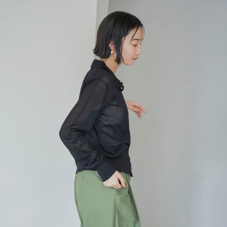 ラメシアー ニットシャツカーディガン | coen【women】 | 詳細画像3 