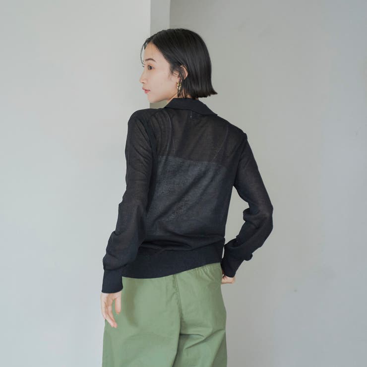 ラメシアー ニットシャツカーディガン | coen【women】 | 詳細画像4 