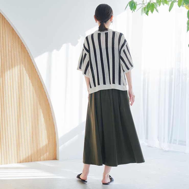 メッシュニットポロカーディガン | coen【women】 | 詳細画像19 