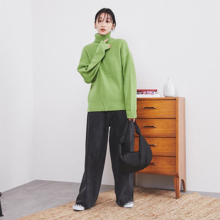 洗える］もちふわ2WAYオフタートルニット[品番：COEW0003618]｜coen