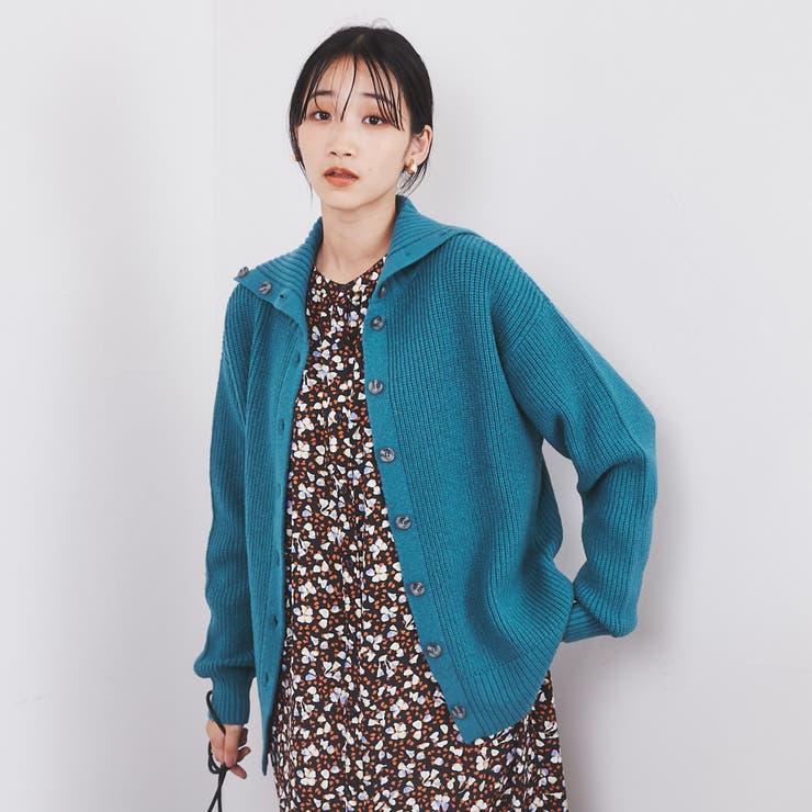 専用♥みかん♥もちぷに⭐大人普通サイズ☆Wボア★ネックウォーマー♥ネイビー 洗える］もちふわ2WAYオフタートルニット[品番：COEW0003618]｜coen