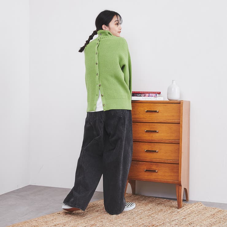 洗える］もちふわ2WAYオフタートルニット[品番：COEW0003618]｜coen