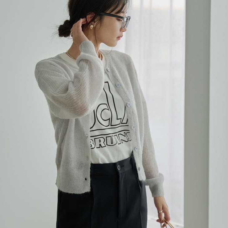 シアーモヘアミックスカーディガン | coen【women】 | 詳細画像13 