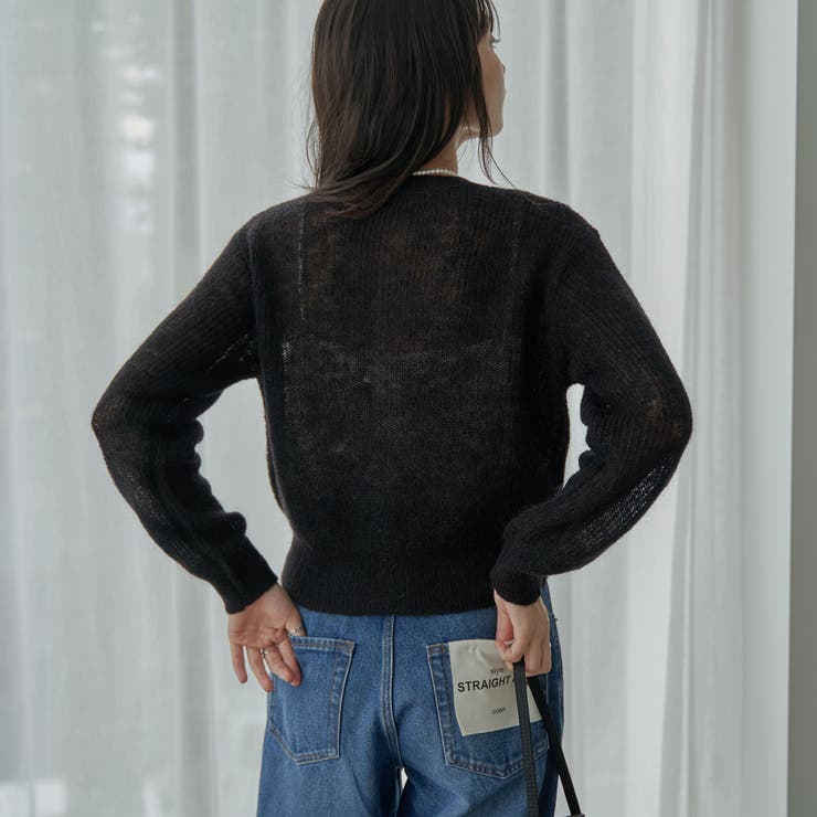 シアーモヘアミックスカーディガン[品番：COEW0004619]｜coen