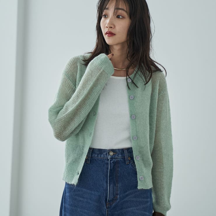 シアーモヘアミックスカーディガン | coen【women】 | 詳細画像36 