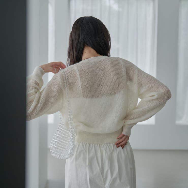 クロエ　未使用に近い美品　モヘア　バージンウール　ヘリンボーンピーコート ウールモヘアがあったか可愛い！ SUPER A MARKET別注の【HYKE