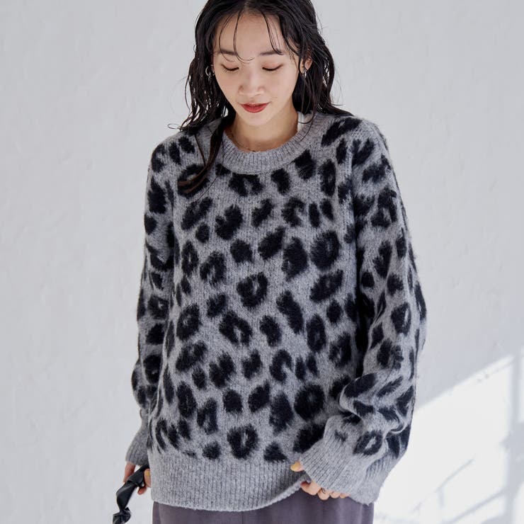 2WAYレオパードシャギーニット | coen【women】 | 詳細画像13 