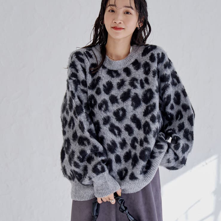 2WAYレオパードシャギーニット | coen【women】 | 詳細画像14 