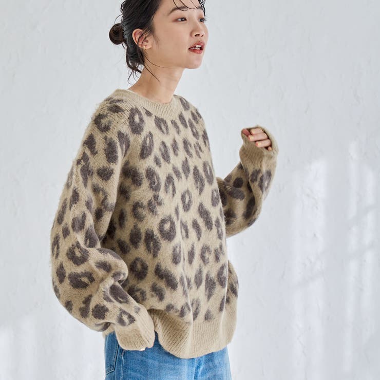 2WAYレオパードシャギーニット | coen【women】 | 詳細画像23 