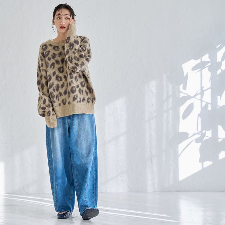 2WAYレオパードシャギーニット | coen【women】 | 詳細画像29 