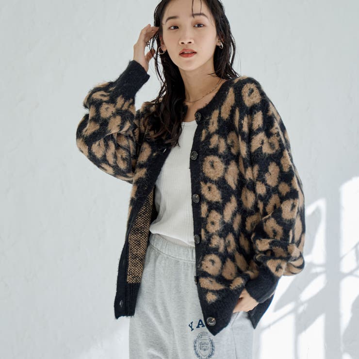 2WAYレオパードシャギーニット | coen【women】 | 詳細画像5 