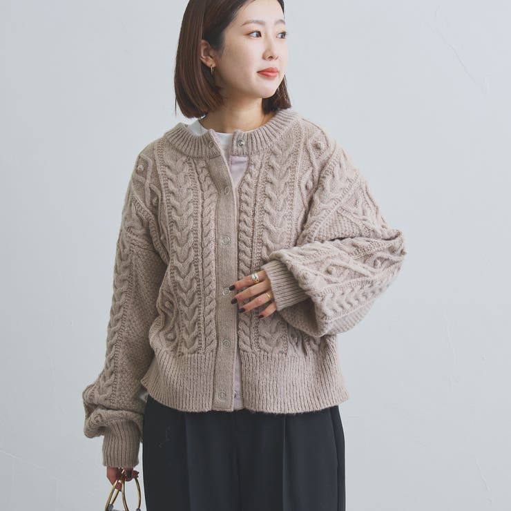 WEB限定】2WAYアランケーブルカーディガン[品番：COEW0004960]｜coen