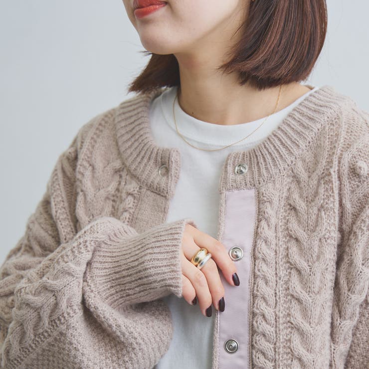 WEB限定】2WAYアランケーブルカーディガン[品番：COEW0004960]｜coen