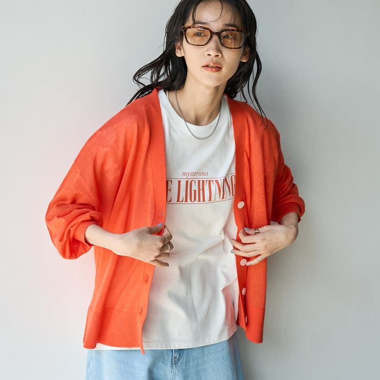 ラミービスコーステンジクVネックカーディガン[品番